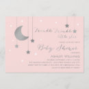 Search for moon baby shower invitations Silver
