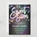 Search for colourful sweet 16 invitations Sweet sixteen evite