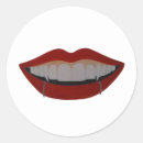 Search for vampire teeth stickers Red