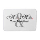 Search for his and her bath mats Mr and mrs