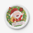 Search for santa claus plates Illustration