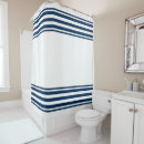 Search for navy blue striped shower curtains Simple
