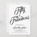 Recherche de cinquantième fête invitations Or noir