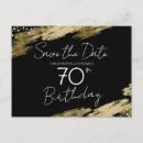 Search for black and gold 70th birthday cards Elegant