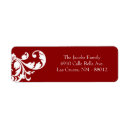 Search for crimson return address labels Red