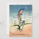 Search for vintage eagle invitations United states of america