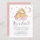 Search for giraffe baby girl shower invitations It's a girl