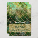 Search for mermaid bridal shower invitations Glitter
