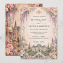 Recherche de de conte fées mariage invitations Rose