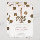 Search for rose gold polka dots invitations Glam