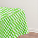 Search for green and white gingham tablecloths Chequered