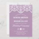 Search for lilac lace wedding invitations Elegant