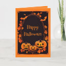 Recherche de black halloween cards Jack o' lantern
