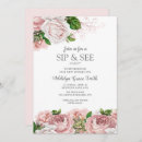 Search for sip and see baby girl shower invitations Flowers