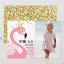 Search for pink flamingo invitations Pink and gold