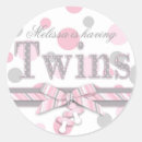 Search for pink grey polka dots stickers Baby shower