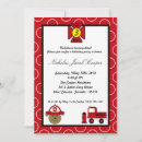 Recherche de firetruck invitations Mignon