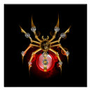 Recherche de araignées posters Noir