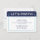 Recherche de bleu marine et aqua invitations Moderne
