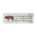 Search for wood look return address labels Rustic