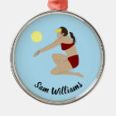 Search for beach volleyball ornaments Player