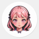 Search for anime girl stickers Hair