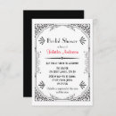 Search for roaring twenties bridal shower invitations Black