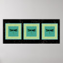 Recherche de mouche de dragon posters Vert