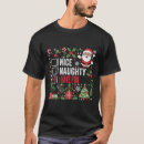 Search for funny naughty nice christmas tshirts Happy christma
