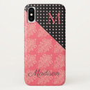 Search for black damask monogram pink electronics Initial