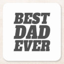 Search for best dad ever coasters Typography