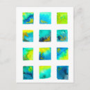 Search for square postcards Watercolor