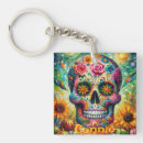 Search for yellow skull keychains Floral