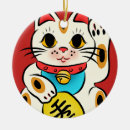 Search for lucky cat ornaments Japanese