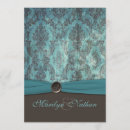 Search for teal and brown wedding invitations Blue