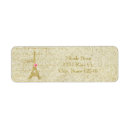 Search for eiffel tower return address labels Modern