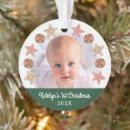 Search for gingerbread girl ornaments First christmas