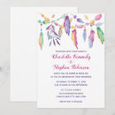 Search for native american wedding invitations Feather
