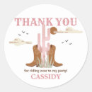 Search for cowgirl thank you stickers Country western