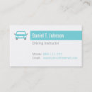 Search for driving instructor business cards Modern