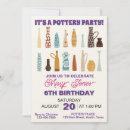 Search for pottery party invitations Ceramic