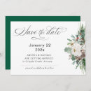 Search for evergreen and red berries invitations Watercolor