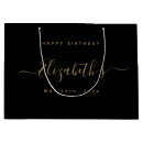 Search for black and gold gift bags Birthday