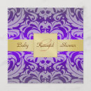 Search for purple ribbon invitations Baby