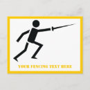 Search for swords postcards Fencing