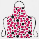 Search for black white red aprons Retro