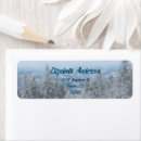 Search for snow ski return address labels Blue