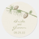 Search for pinecone wedding stickers Simple