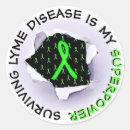 Search for lime green ribbon stickers Lyme