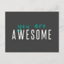 Search for you are awesome postcards Modern